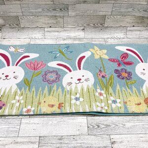 Blossoms & Blooms 13x72 Easter Bunny Table Runner